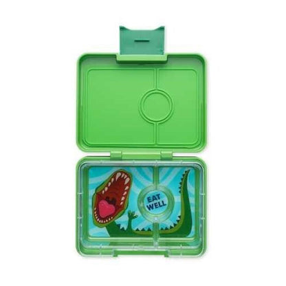 Caja almuerzo snack 3C jurassic green Dinos - Yumbox