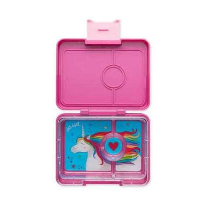Caja almuerzo snack 3C purple unicornio - Yumbox
