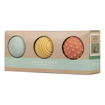 Set 3 pelotas sensoriales Little Dutch