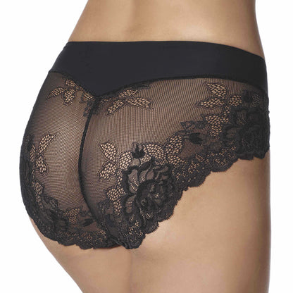 Braga Vientre plano shape Greta negro - Janira