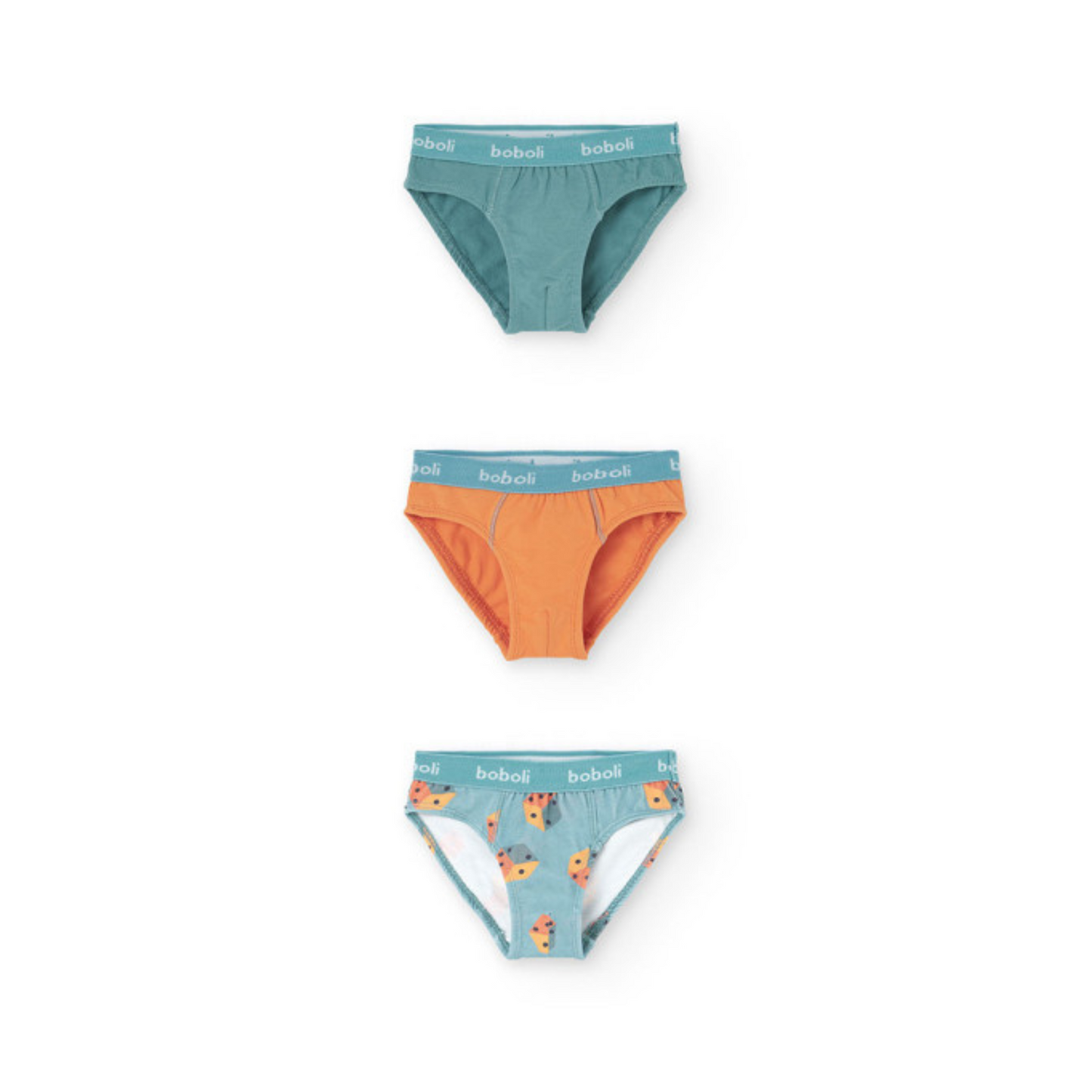 Calzoncillos Slip Rayas y dados azul - Boboli