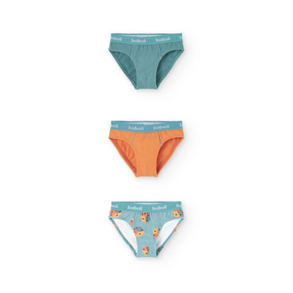 Calzoncillos Slip Rayas y dados azul - Boboli