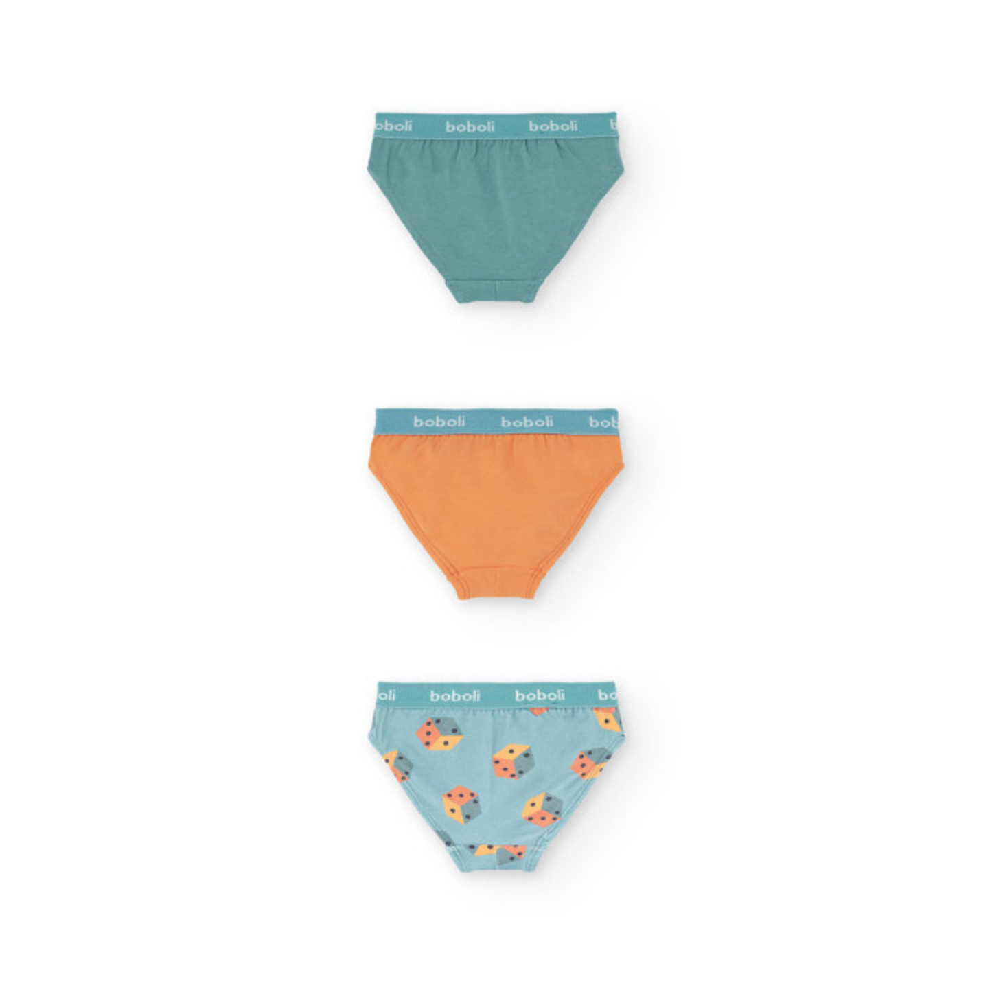 Calzoncillos Slip Rayas y dados azul - Boboli