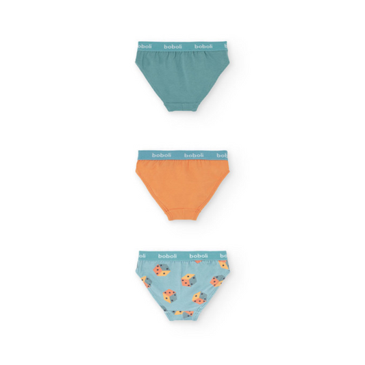 Calzoncillos Slip Rayas y dados azul - Boboli