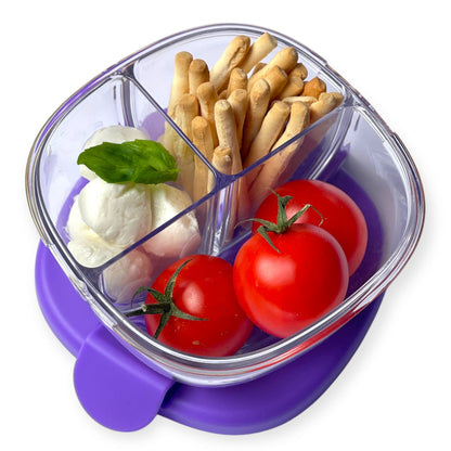 Bowl snack 3 compartimentos Purple - Yumbox
