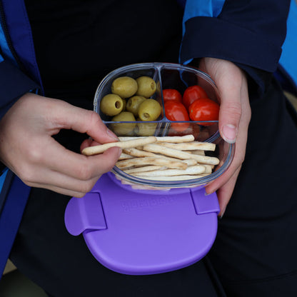 Bowl snack 3 compartimentos Purple - Yumbox