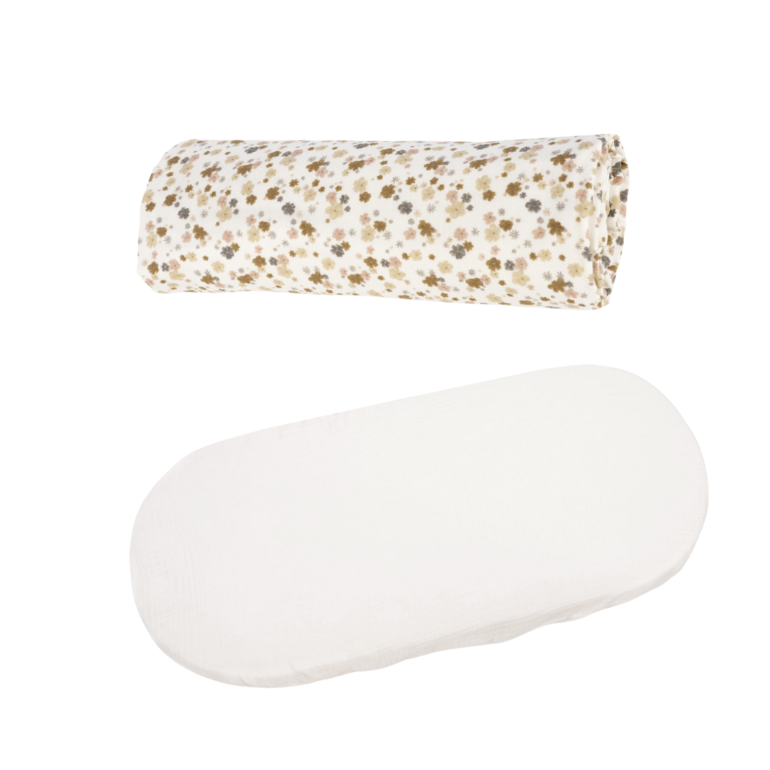 Sabana Ajustable Cuco + Muselina Somerset - Pasito a Pasito