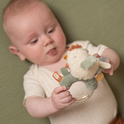 Sonajero anillo gallina Pequeña Granja - Little Dutch