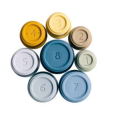 Cubos apilables baño azul Little Dutch