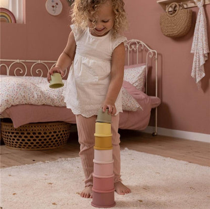 Cubos apilables baño rosa - Little Dutch