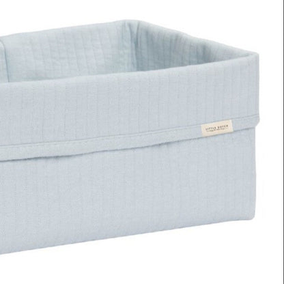 Cesta grande almacenaje puro azul - Little Dutch