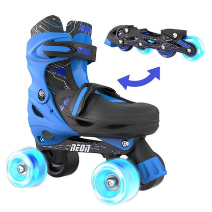 Patines Combo Neón 34-37 azul - Yvolution