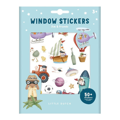 Pegatinas de ventana Jim y Friends Little Dutch