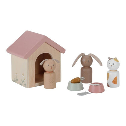 Set Mascotas casa de muñecas - Little Dutch