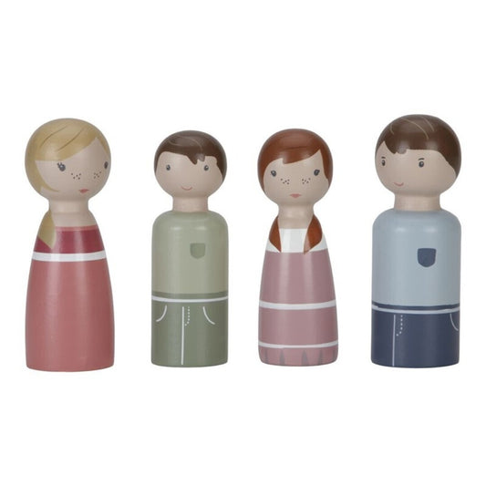 Set familia Rosa casa de muñecas - Little Dutch