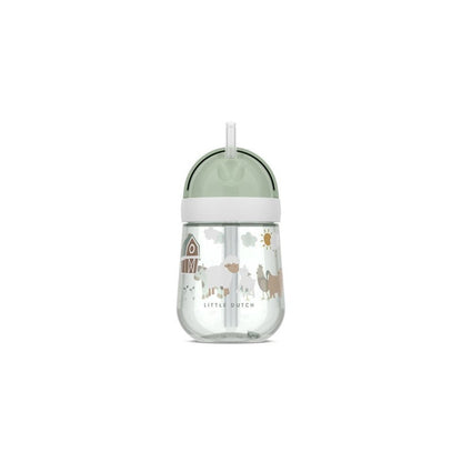 Vaso con pajita Mio 300ml Pequeña Granja - Mepal