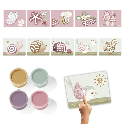 Set pintura dedos Fairy Garden - Little Dutch