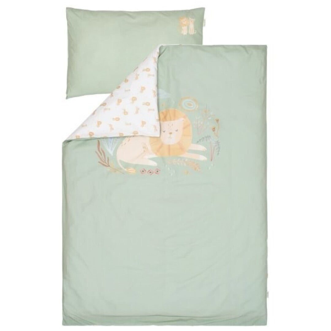 Funda nórdica cama infantil León Safari Friends – Little Dutch