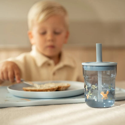 Vaso infantil Mio Forest Friends Pajita - Little Dutch