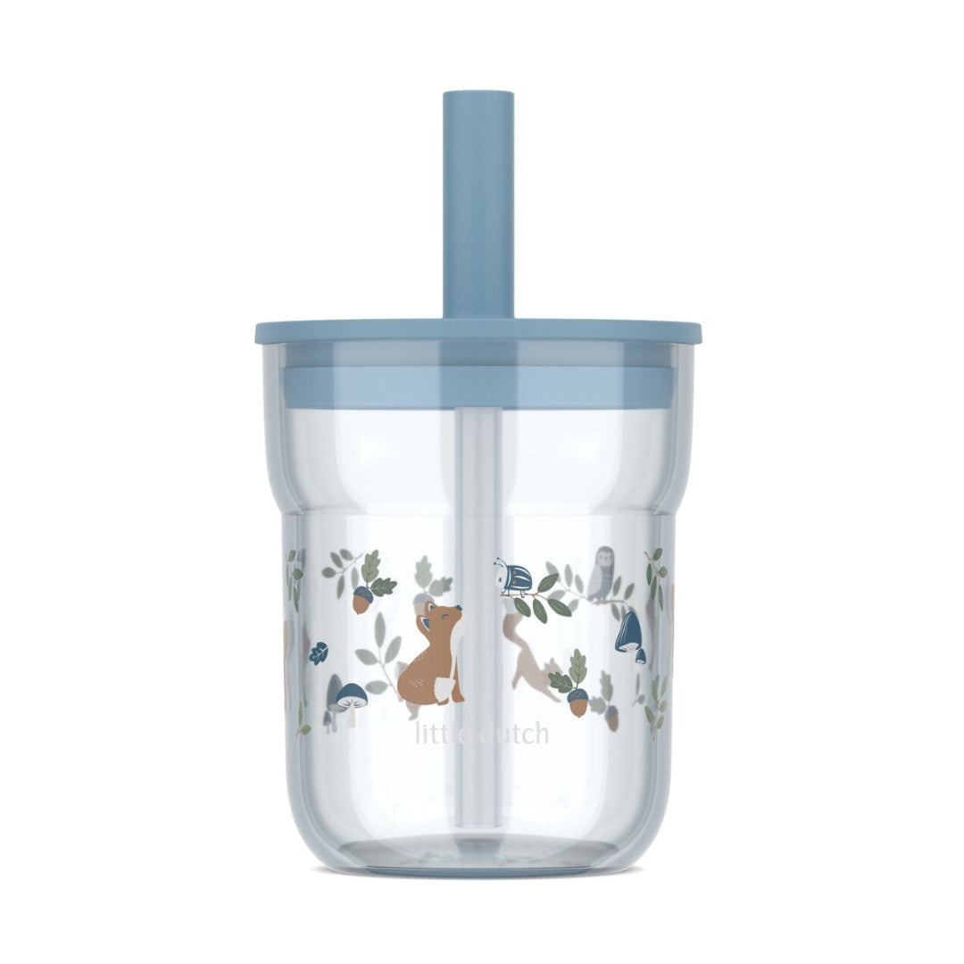 Vaso infantil Mio Forest Friends Pajita - Little Dutch