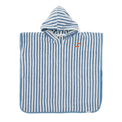 Poncho playa Ocean Sea Life azul - Little Dutch