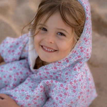 Poncho de playa Sunny Flowers Multicolor - Little Dutch