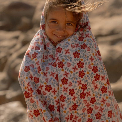 Toalla de playa Sunny Flowers Multicolor - Little Dutch