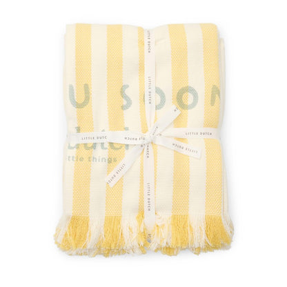 Maxi Toalla de playa Sunny Amarillo - Little Dutch