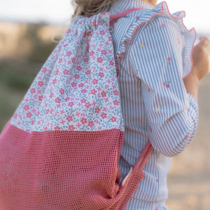 Bolsa juguetes playa Sunny Flowers - Little Dutch