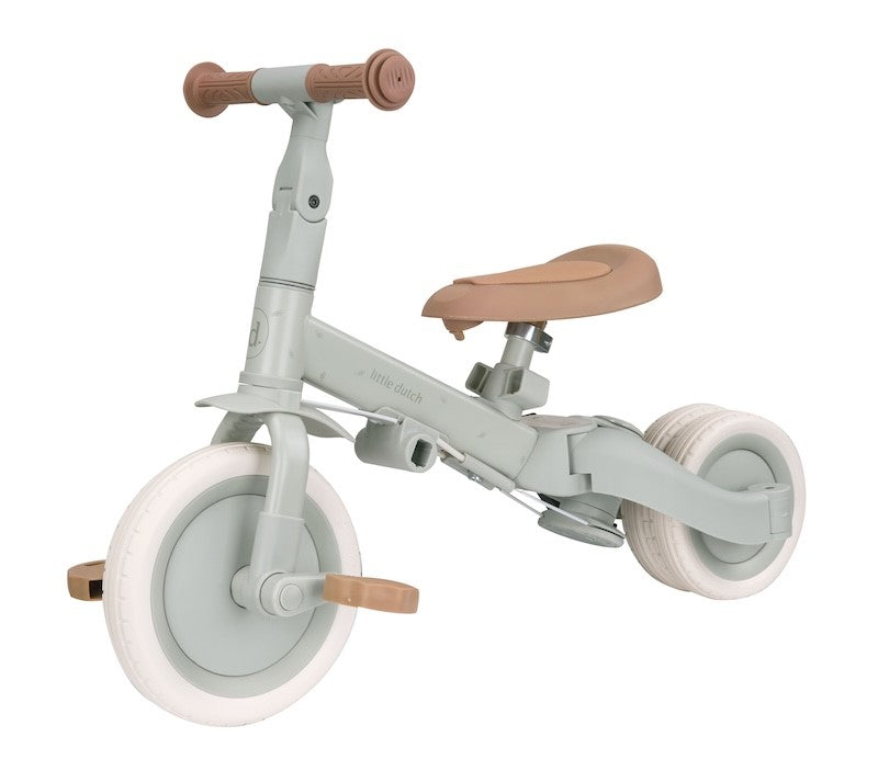 Triciclo con barra verde - Little Dutch