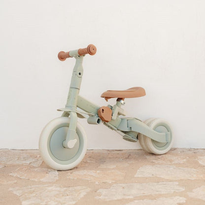 Triciclo con barra verde - Little Dutch