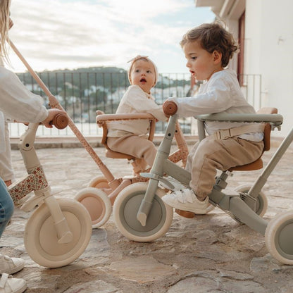 Triciclo con barra verde - Little Dutch