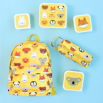 Set 4 cajitas almuerzo Animales - A Little Lovely Company