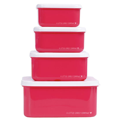 Set 4 cajitas almuerzo Cerezas - A Little Lovely Company