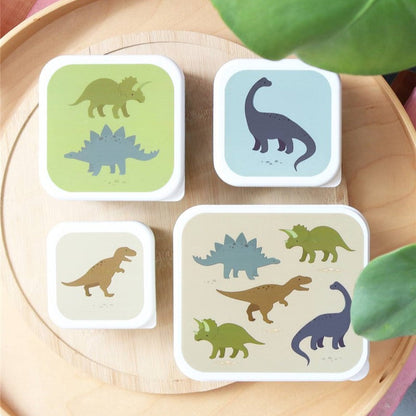 Set 4 cajitas almuerzo Dinosaurios - A Little Lovely Company