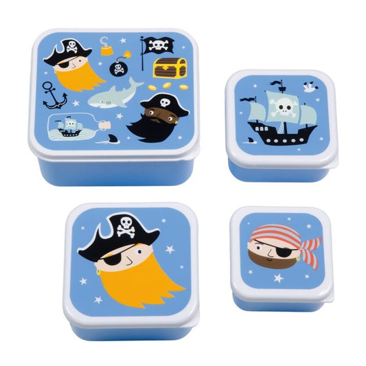 Set 4 cajitas almuerzo Piratas - A Little Lovely Company