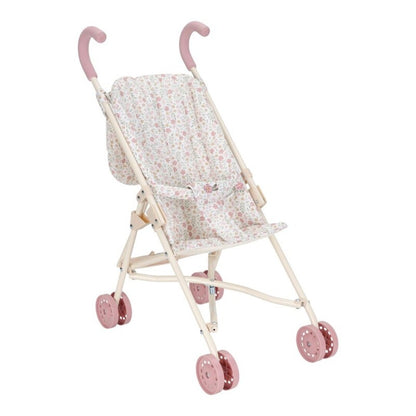 Carrito sillita muñeca metal Flores - Little Dutch