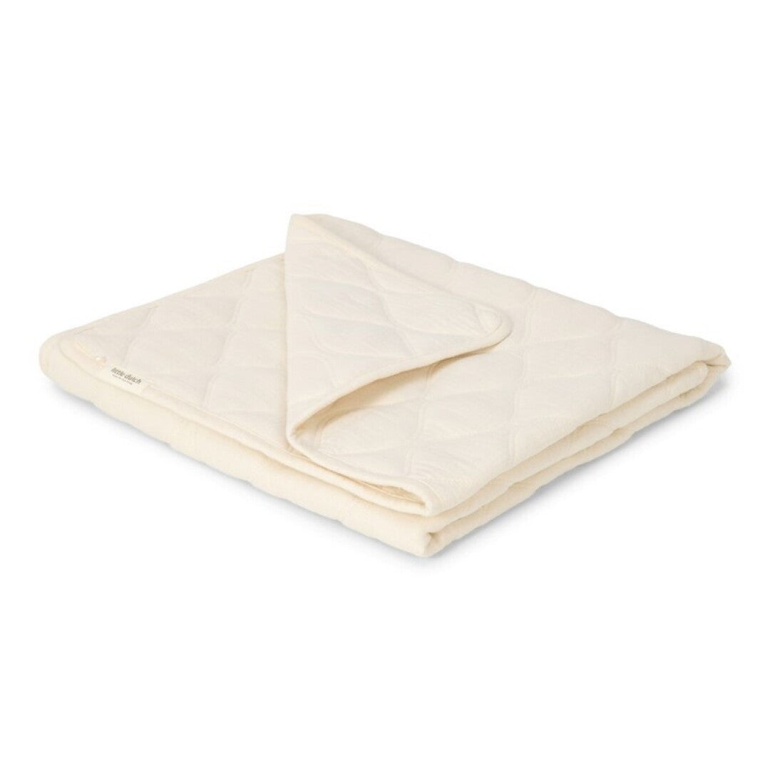 Manta acolchada cuna Puro Blanco Suave - Little Dutch
