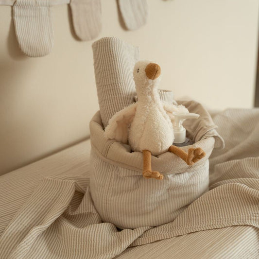 Muselina 120x120 muslin Puro Beige Suave - Little Dutch