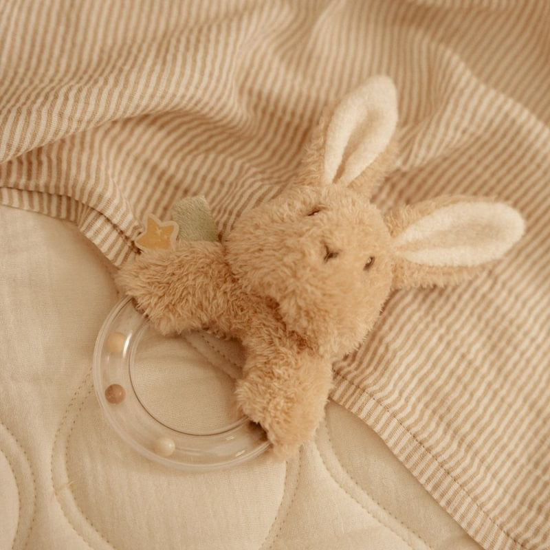 Sonajero anillo Conejito Newborn Narural - Little Dutch