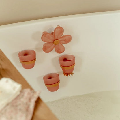 Juego bañera tazas y estrellas rosa - Little Dutch