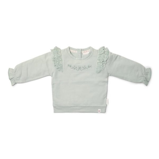 Sudadera volantes Fairy Green - Little Dutch