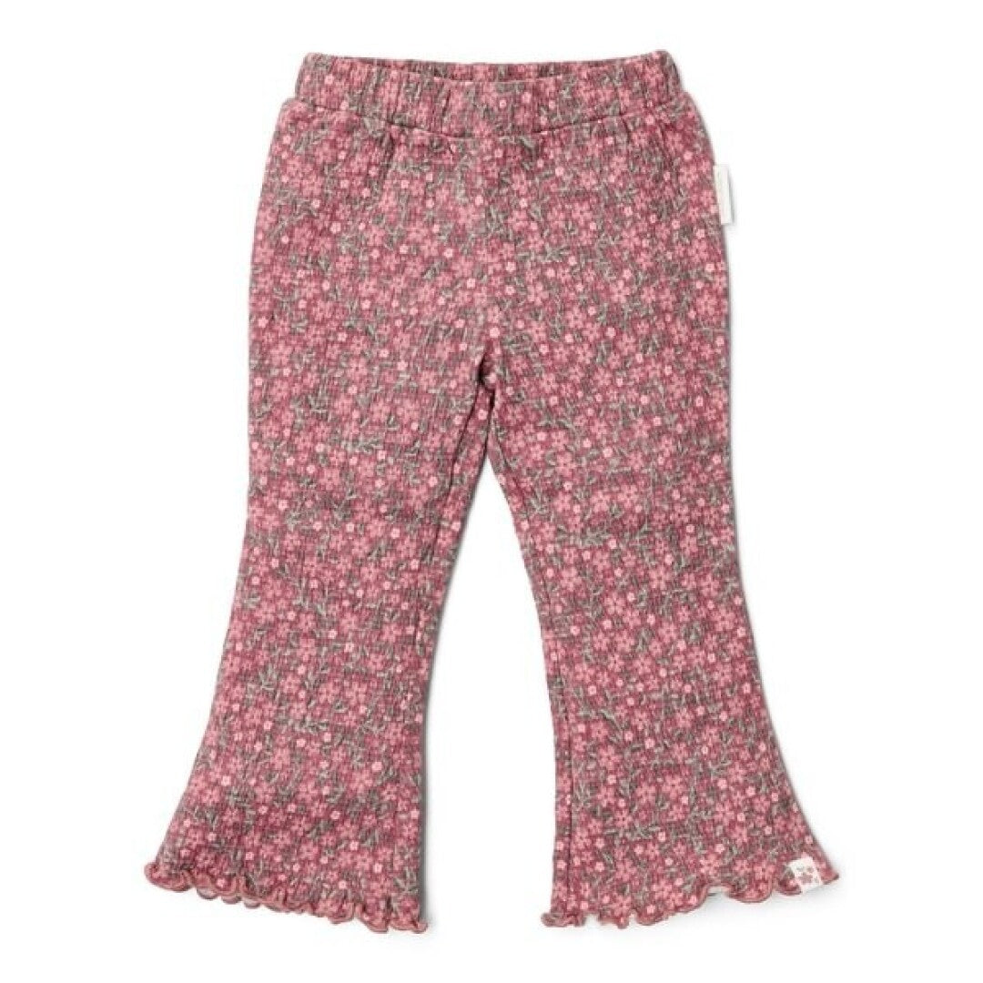 Pantalón campana Floreado Rosado - Little Dutch