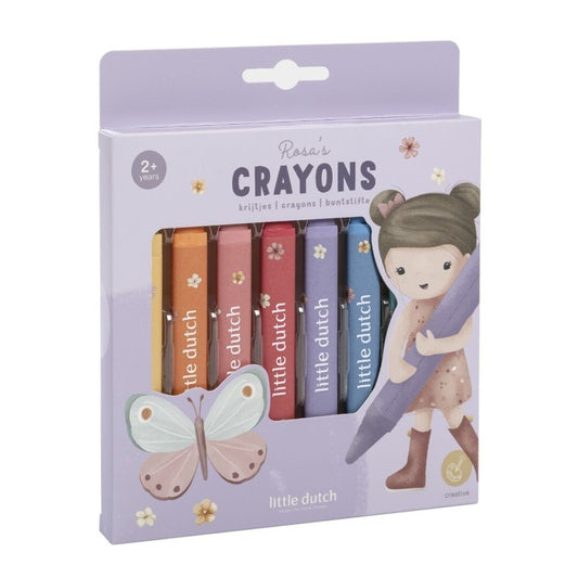 Crayones de cera Rosa - Little Dutch