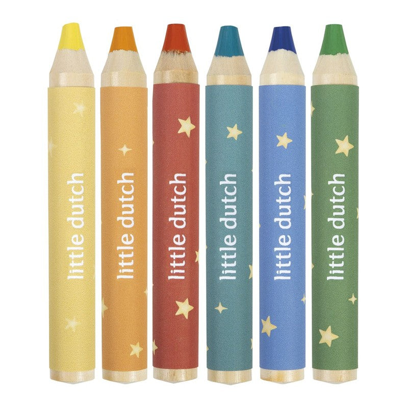 Lápices gruesos de colores Jim - Little Dutch
