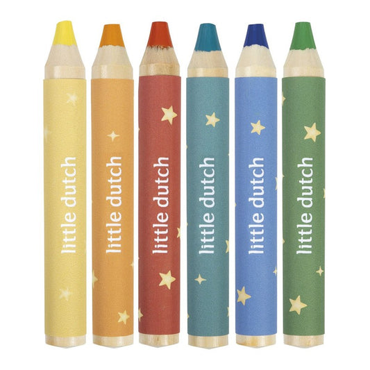 Lápices gruesos de colores Jim - Little Dutch