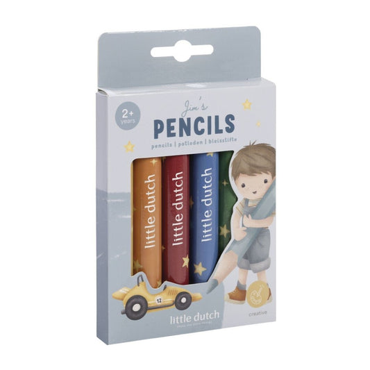 Lápices gruesos de colores Jim - Little Dutch