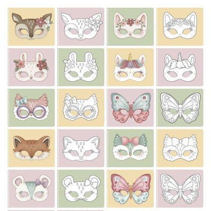 Libro recorta y pinta máscaras - Little Dutch