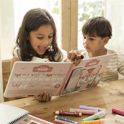 Libro recorta y pinta máscaras - Little Dutch