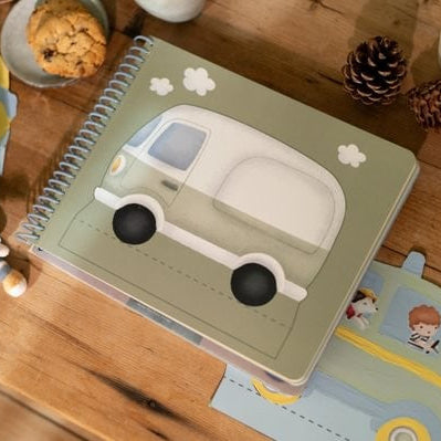 Libro recorta y pinta vehículos - Little Dutch